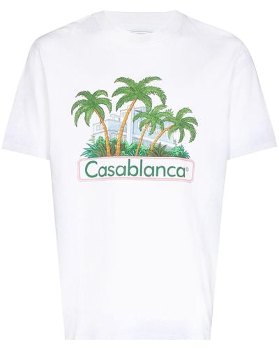 Casablancabrand X Browns 50 Katoenen T-shirt - Wit