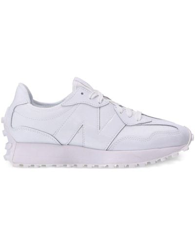 New Balance 327 Leather Trainers - White