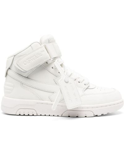 Off-White c/o Virgil Abloh Out Of Office High-top Sneakers - Wit