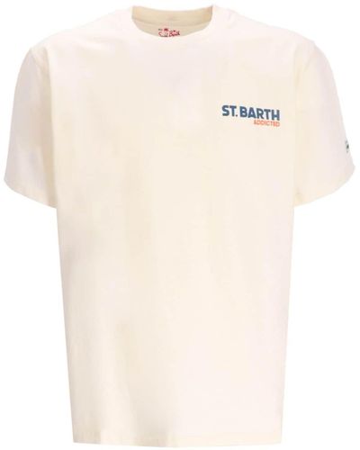 Mc2 Saint Barth T-Shirt mit Logo-Print - Weiß