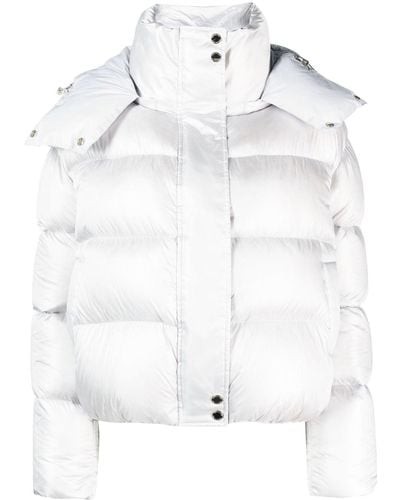 Patrizia Pepe Hooded Puffer Jacket - White