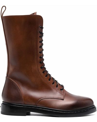 Le Silla Sama Lace-up Boots - Brown