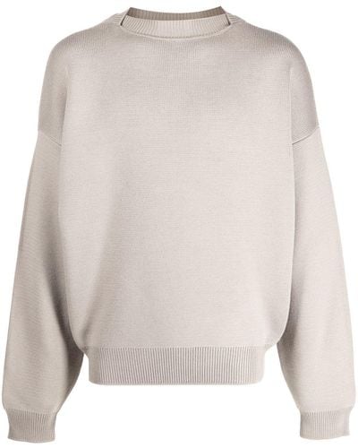 Fear Of God Pull en maille à col rond - Blanc