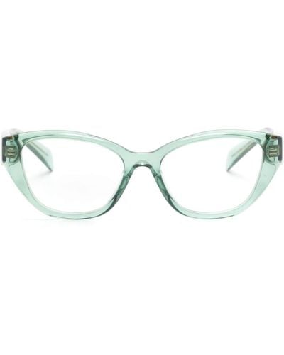 Prada Brille im Cat-Eye-Design - Grün