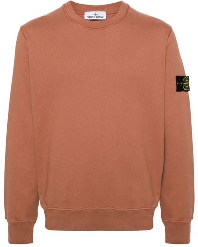 Stone Island Sweater Met Compass-logopatch - Bruin