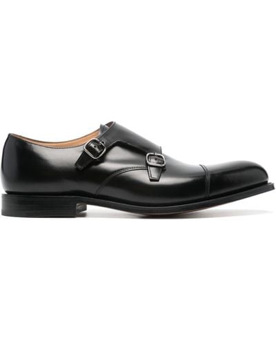 Church's Leather Monk Shoes - Black