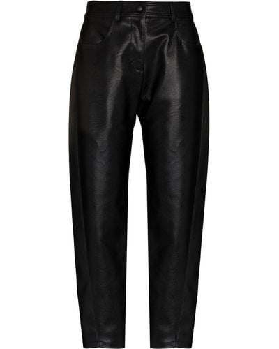 Stella McCartney Straight-leg Faux-leather Pants - Black