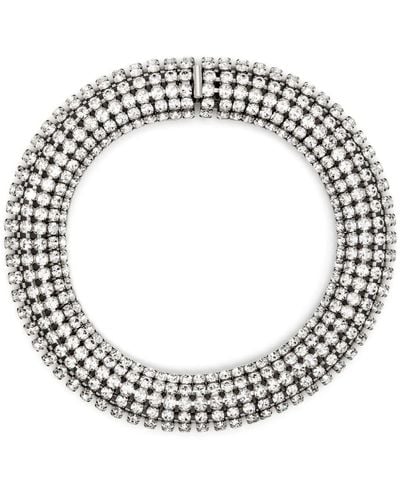 Alexandre Vauthier Crystal-embellished Choker Necklace - Metallic