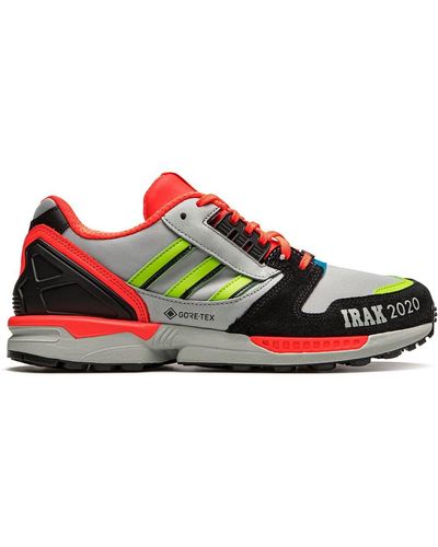 adidas X Irak Zx 8000 Gtx "solar Red" Sneakers - Gray