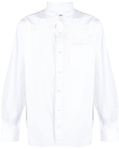 Visvim Long-sleeve Poplin Cotton T-shirt - White