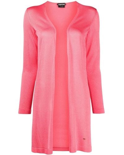 Tom Ford Knitted Long-sleeve Cardigan - Pink