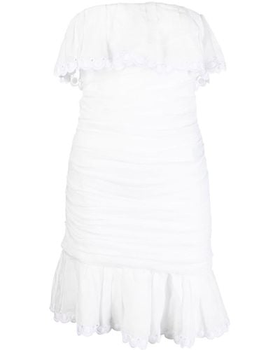 Isabel Marant Off-shoulder Ruched Minidress - White