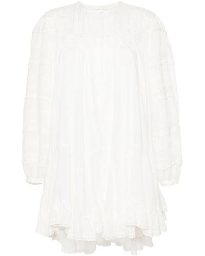 Isabel Marant Gyliane Floral-lace Minidress - White