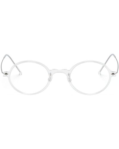 Lindberg 6508 Brille mit rundem Gestell - Weiß