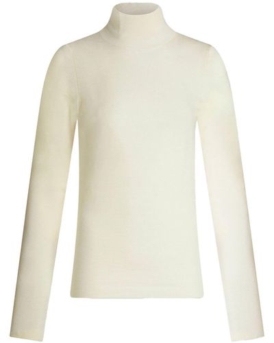 Etro Pullover mit Stehkragen - Weiß