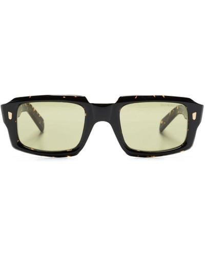 Cutler and Gross 9495 Rectangle-frame Sunglasses - Brown