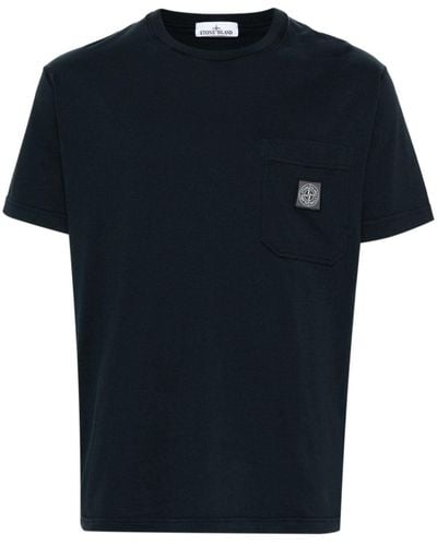 Stone Island Camiseta de tejido jersey - Azul