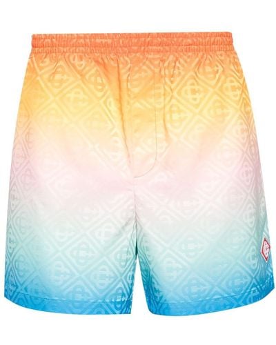 Casablancabrand Gradient Jacquard Swim Shorts - Blue