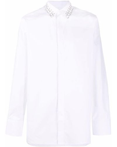 Givenchy Hemd mit 4G-Kragen - Weiß