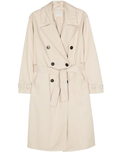 Forte Forte Double-breasted belted trench coat - Natur