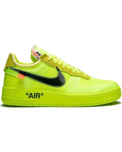 NIKE X OFF-WHITE The 10: Air Force 1 Low 'off-white Volt' Shoes - Yellow