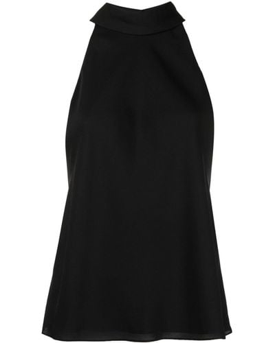 Theory Halterneck Sleeveless Top - Black