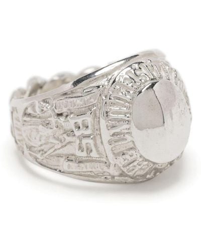 Martine Ali Engraved-detail Ring - White