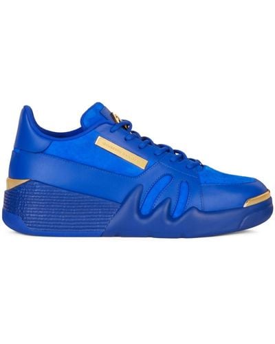 Giuseppe Zanotti Talon Panelled Low-top Sneakers - Blue