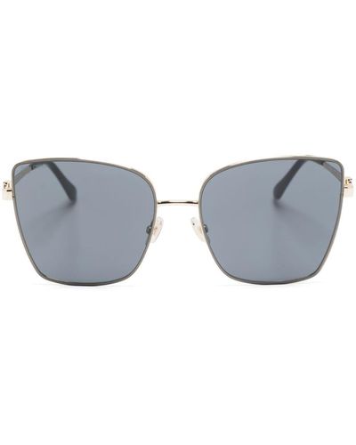 Jimmy Choo Sonnenbrille mit eckigem Gestell - Grau