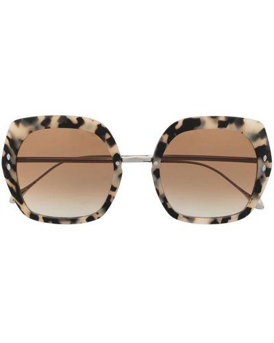 Isabel Marant Tortoiseshell-effect Tinted Sunglasses - Brown