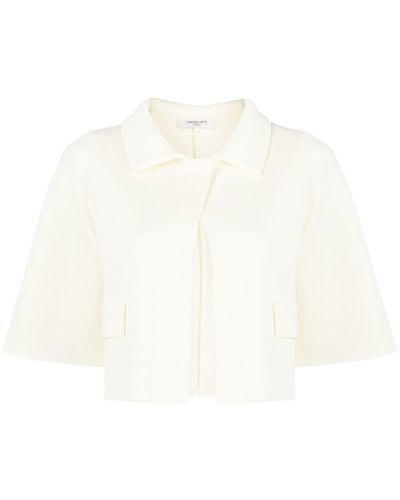 Charlott Short-sleeve Knitted Jacket - Natural