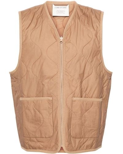 A Kind Of Guise Bogdan quilted vest - Natur
