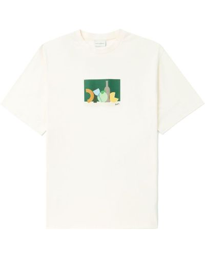 Drole de Monsieur T-Shirt mit Illustrations-Print - Weiß