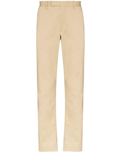 Polo Ralph Lauren Straight-leg Tailored Trousers - Natural