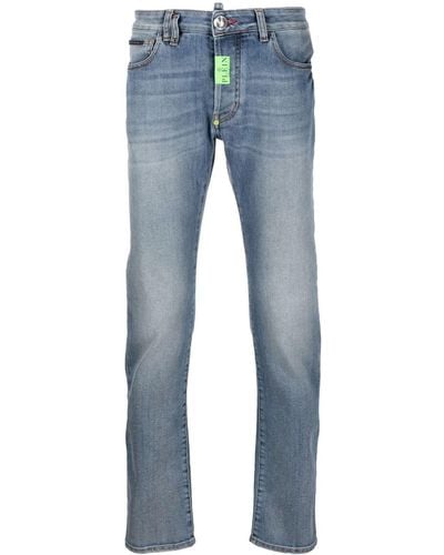 Philipp Plein Hexagon Straight-cut Jeans - Blue