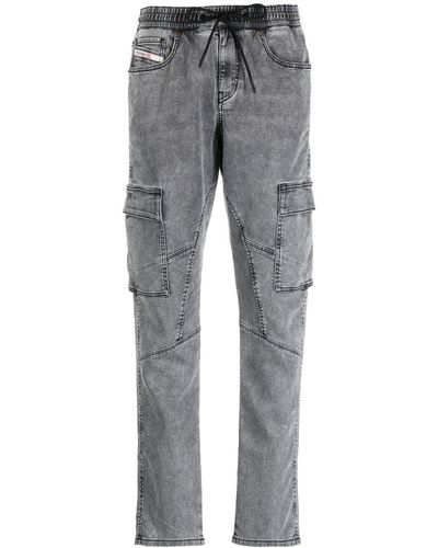 DIESEL Drawstring Waistband Jeans - Grey