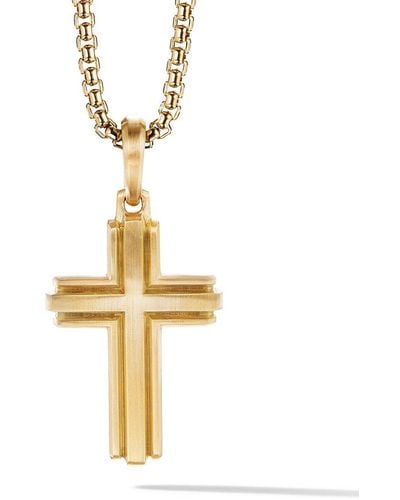 David Yurman Pendente Deco Cross in oro giallo 18kt - Metallizzato