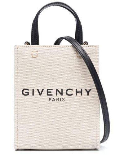 Givenchy G キャンバス ハンドバッグ ミニ - ホワイト