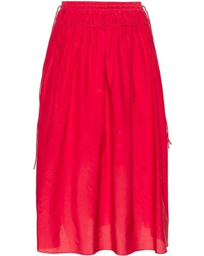 Paul Smith Pleated Midi Skirt - Red