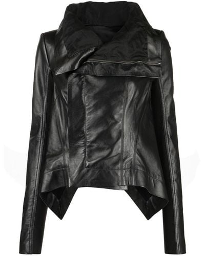Rick Owens Giacca in pelle - Nero