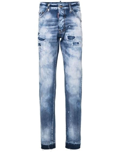 DSquared² Light Everglades Jeans mit Patch-Detail - Blau