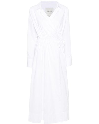 Herskind Gigi maxi shirt dress - Weiß