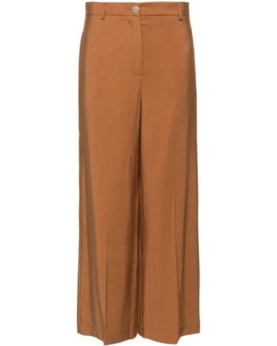 Liu Jo High-waist Cropped Trousers - Brown