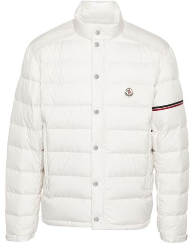 Moncler Donsjack Met Veren - Wit