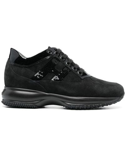 Hogan Interactieve Trainers Met Micropaillettes - Zwart