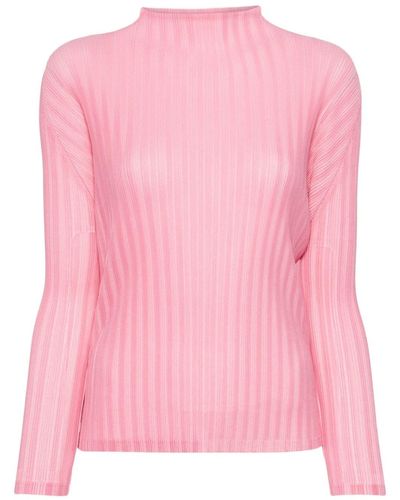 Pleats Please Issey Miyake January Pleated Top - Pink