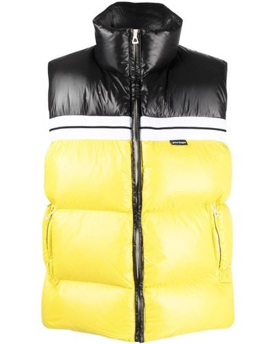 Palm Angels Padded Down Gilet - Yellow