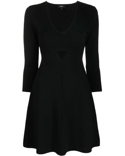 Theory Cut-out Mini Dress - Black