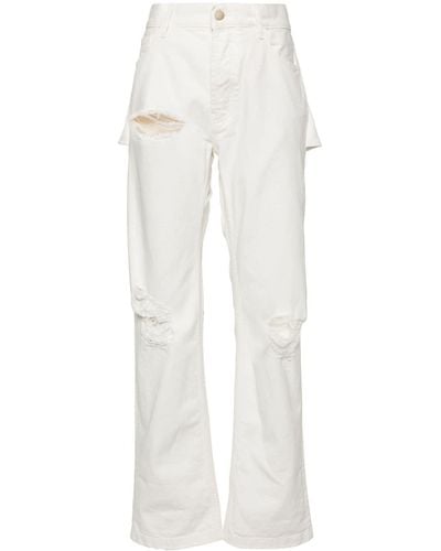 DARKPARK Naomi Mid-rise Straight-leg Jeans - White