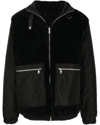 Karl Lagerfeld Pouch-pocket Zip Jacket - Black